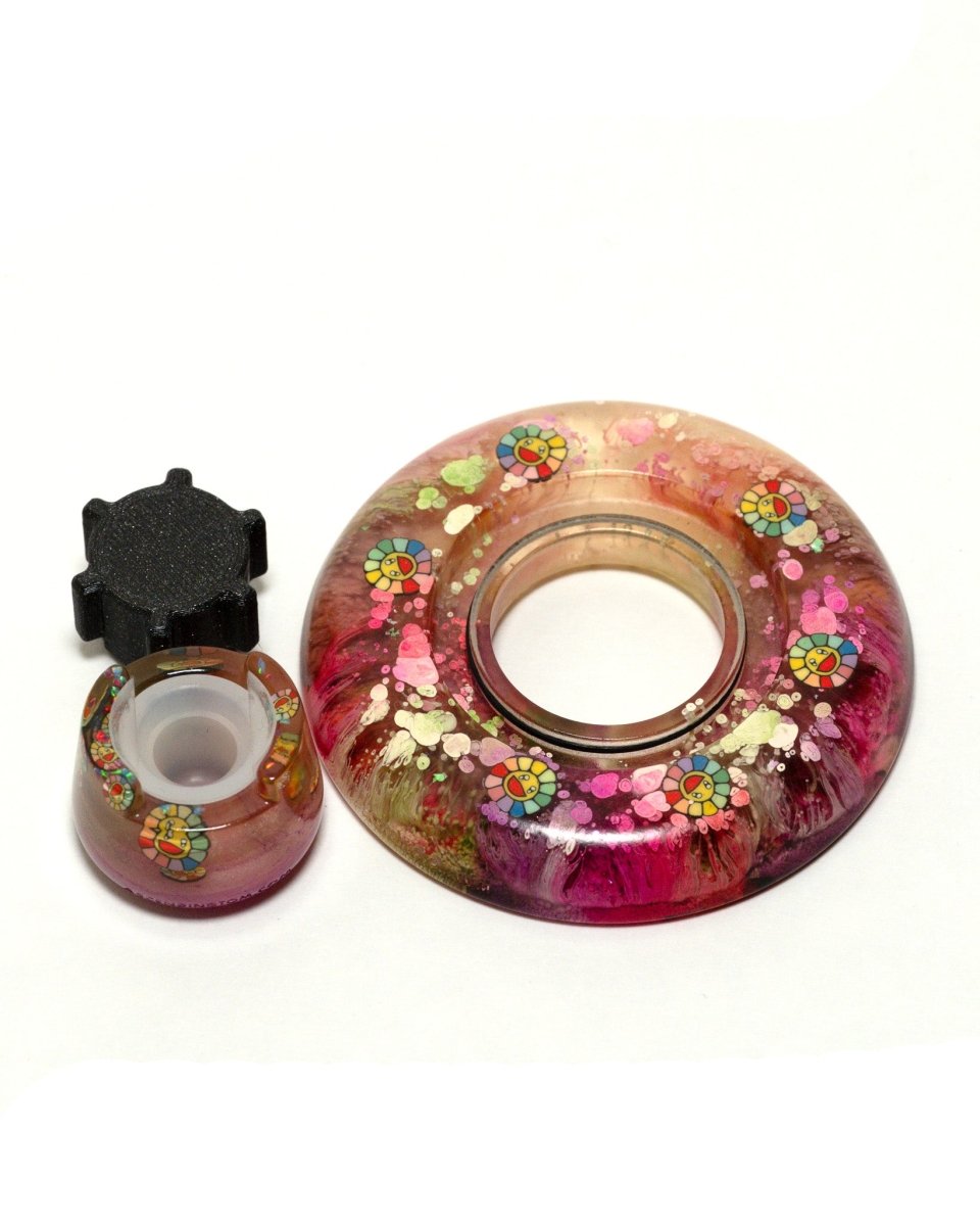 Flower drips - Blazer big shot gt 8000 resin base, knob, and bubble cap holder.