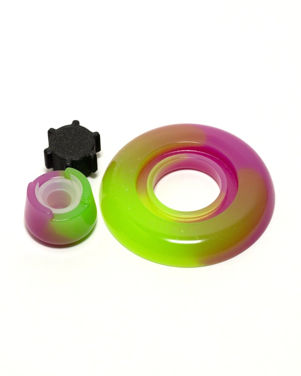 Slyme Green & Purple - Blazer big shot gt 8000 resin base, knob, and bubble cap holder.