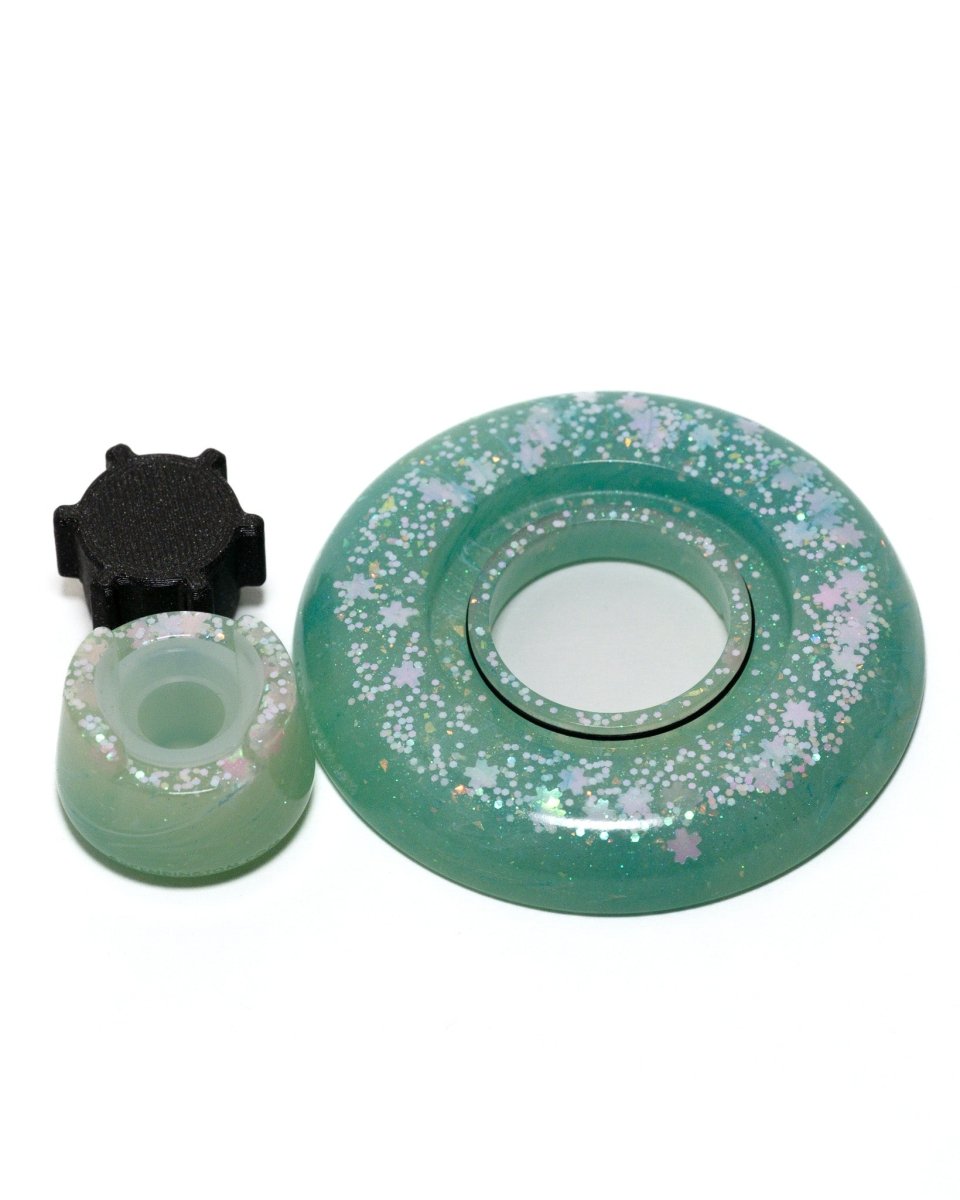 Cherry Blossom B - Blazer big shot gt 8000 resin base, knob, and bubble cap holder.