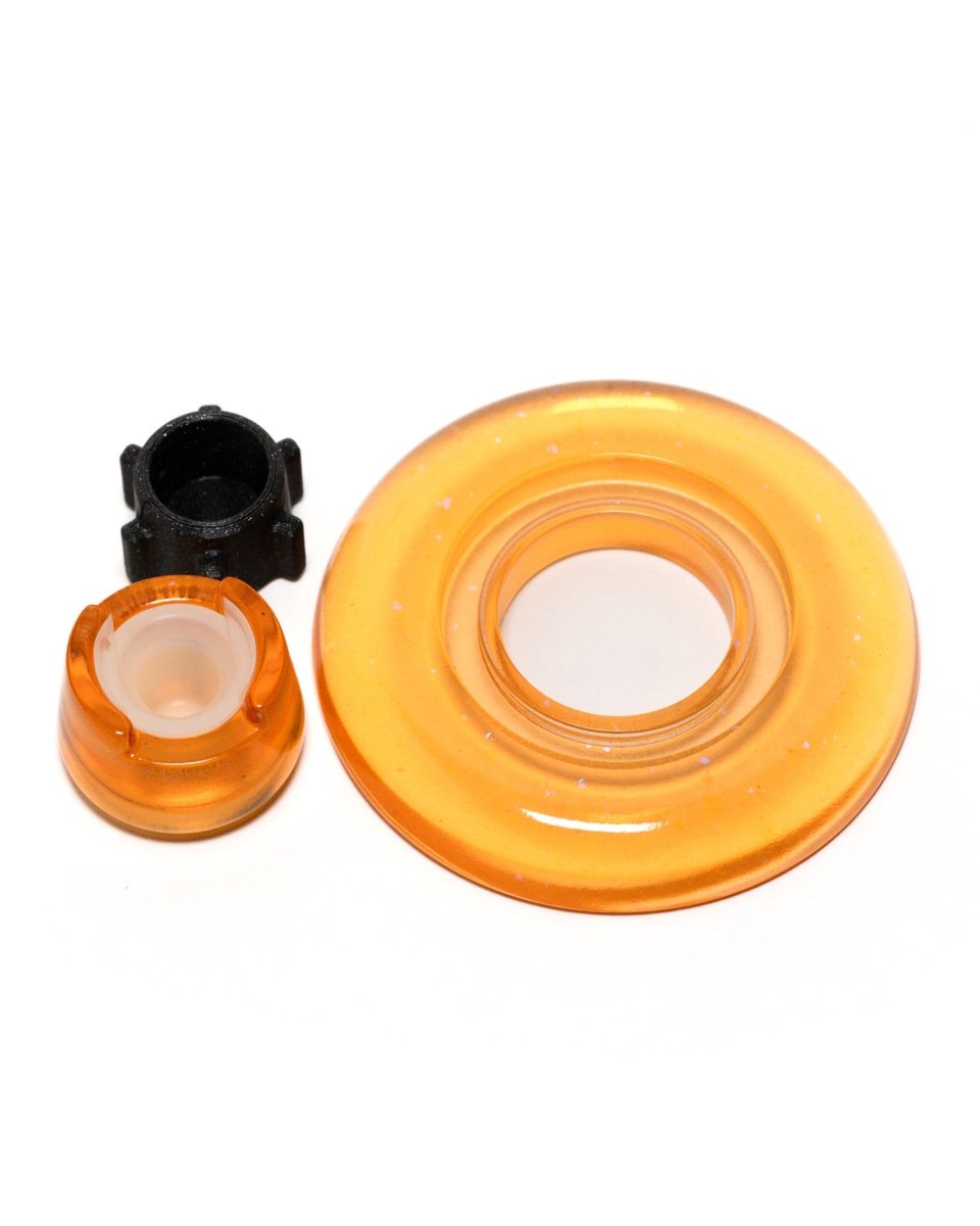 Orange - Blazer big shot gt 8000 resin base, knob, and bubble cap holder.