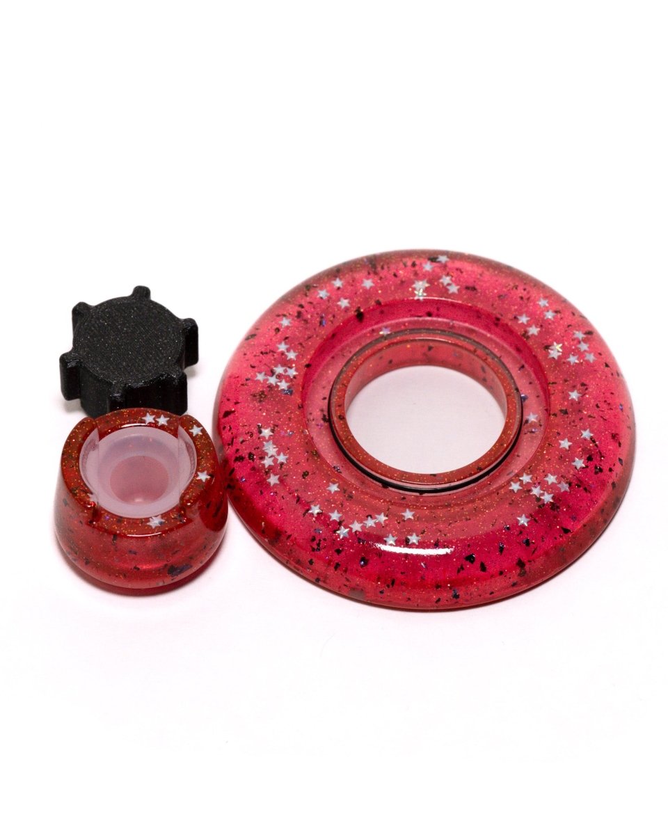 Pink with stars - Blazer big shot gt 8000 resin base, knob, and bubble cap holder.