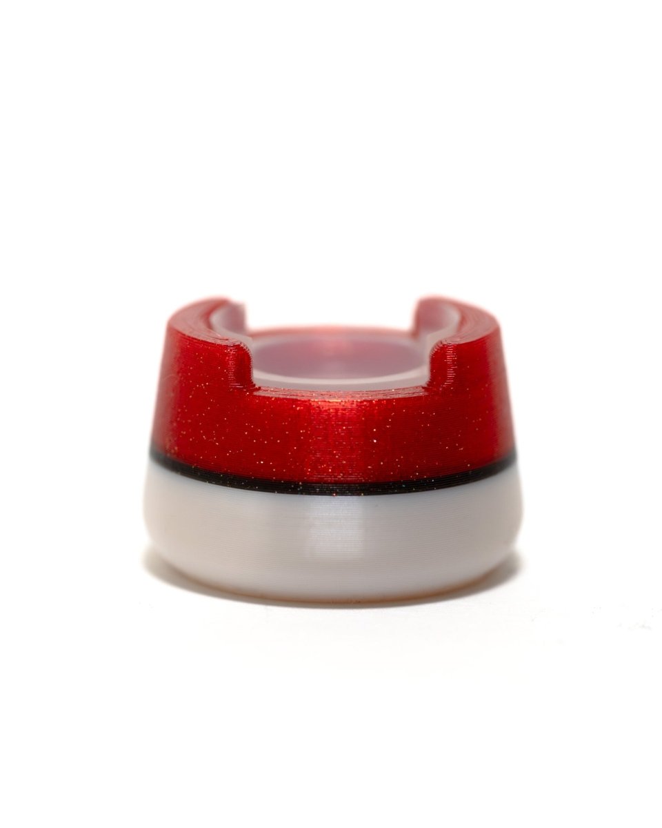 Bubble cap holder with included silicone insert: - cap monster - great for carb caps, dab tools, and marbles