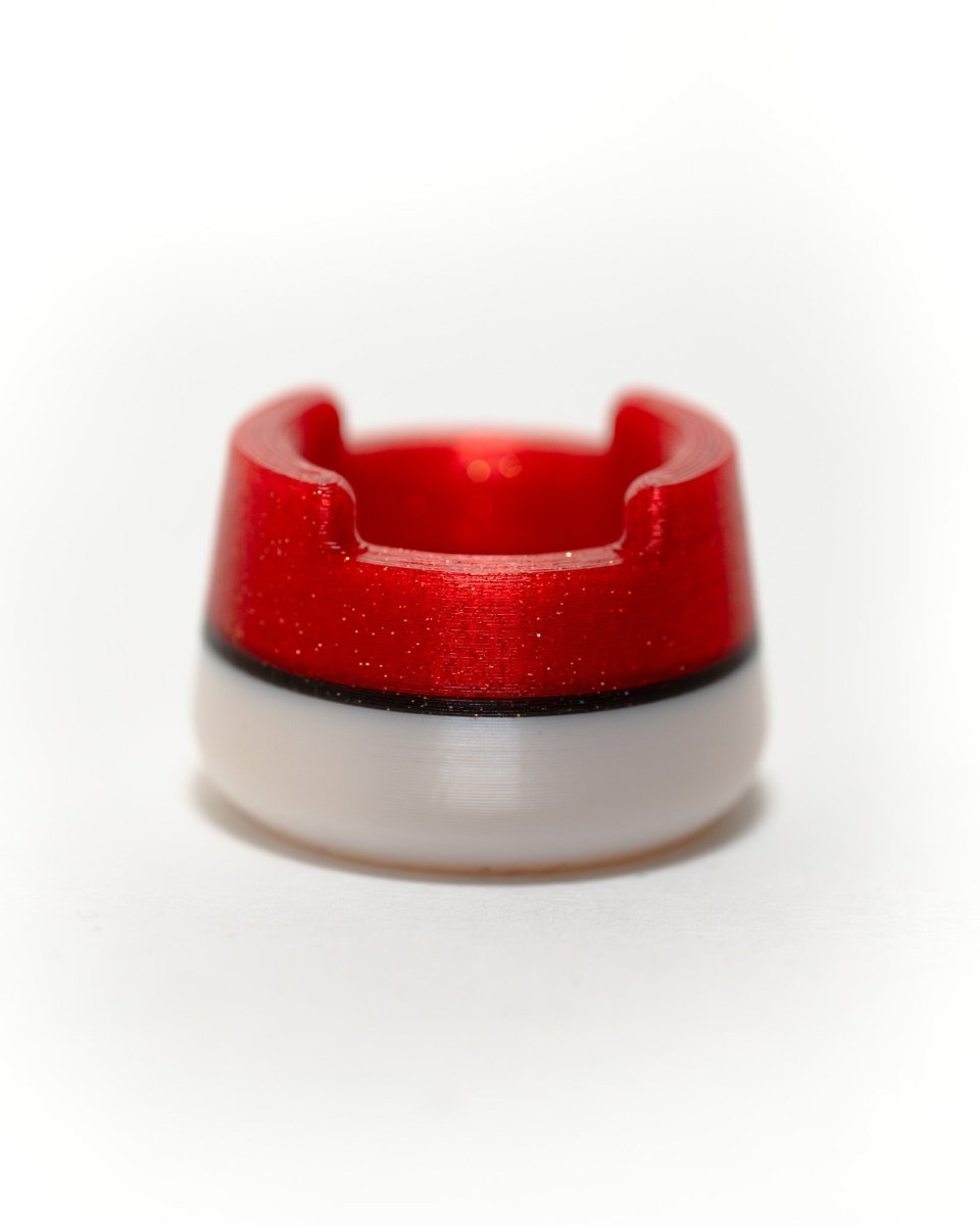 Bubble cap holder with included silicone insert: - cap monster - great for carb caps, dab tools, and marbles