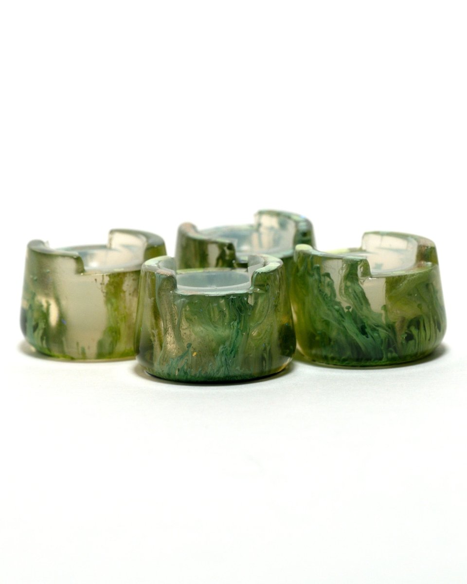 Green Drips - Bubble Cap Holder with silicone insert.