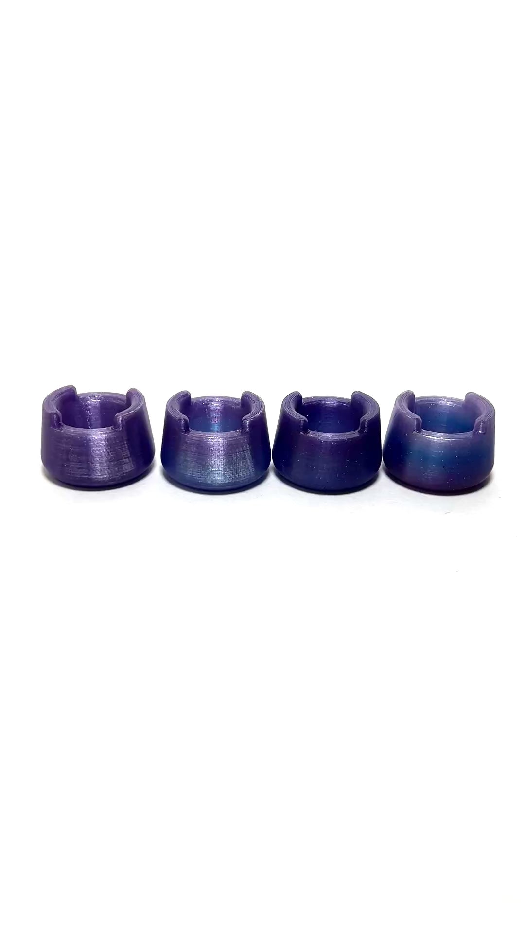 Showing off the capabilities of holding, puffco pivot mouth pieces, and puffco pivot base.