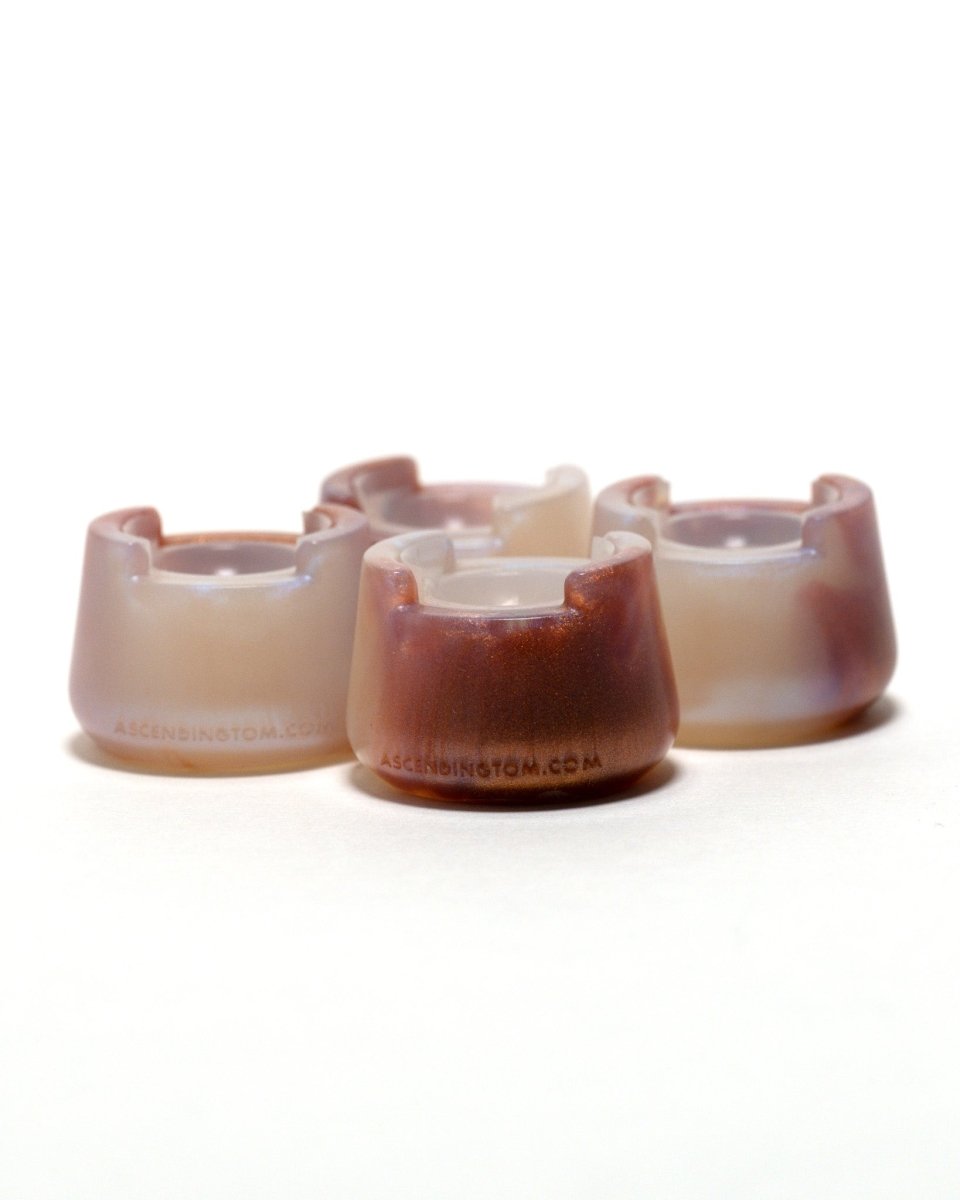 Coffee & cream- Bubble Cap Holder with silicone insert.