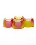 Pink & Slyme Green - Bubble Cap Holder with silicone insert.