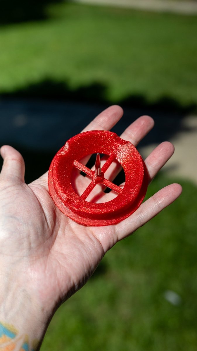 Wide-Mouth Mason Jar Ashtray Lid with Poker